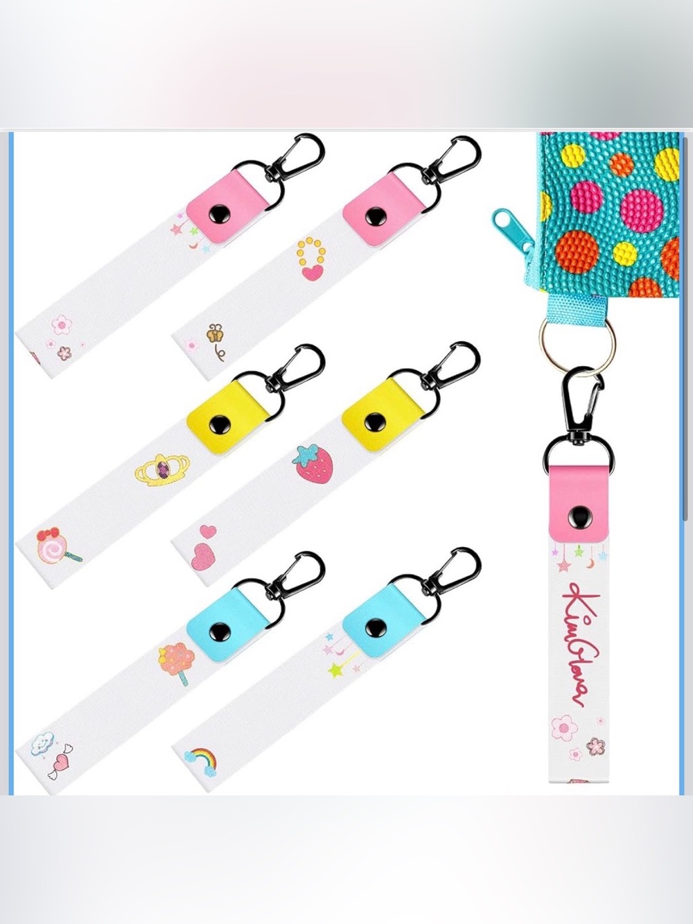 New Pack of 6 Personalized Name Tag Hooks